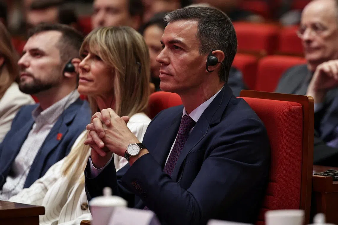 Spanish prosecutor asks judge to close corruption probe into PM Sanchez's wife