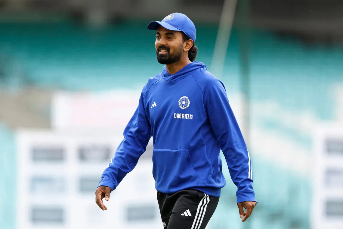 Cricket - International Test Match Series - Fifth Test - India Practice Session - Kia Oval, London, Britain - July 30, 2025 India's KL Rahul during practice Action Images via Reuters/Peter Cziborra