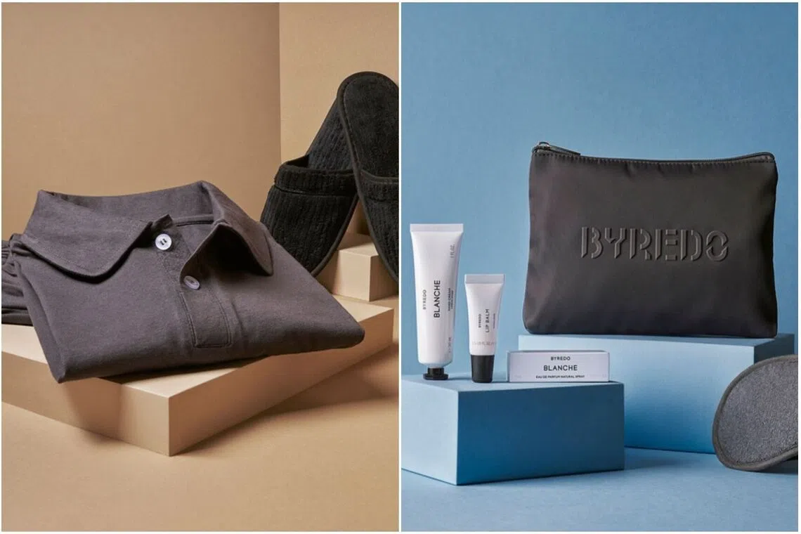 New sleepwear and skincare products will be introduced for business, first class and suites passengers.