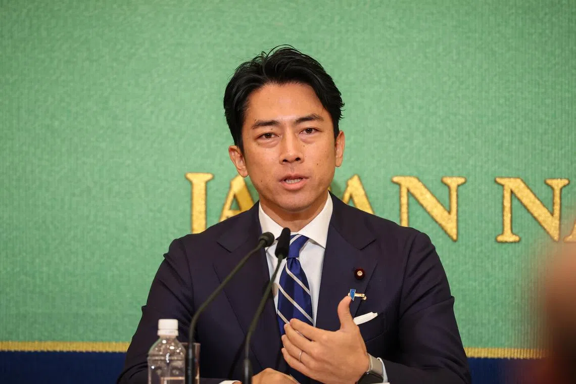 Former Environment Minister Shinjiro Koizumi gained more than 50 of the 368 votes from lawmakers in the ruling Liberal Democratic Party.
