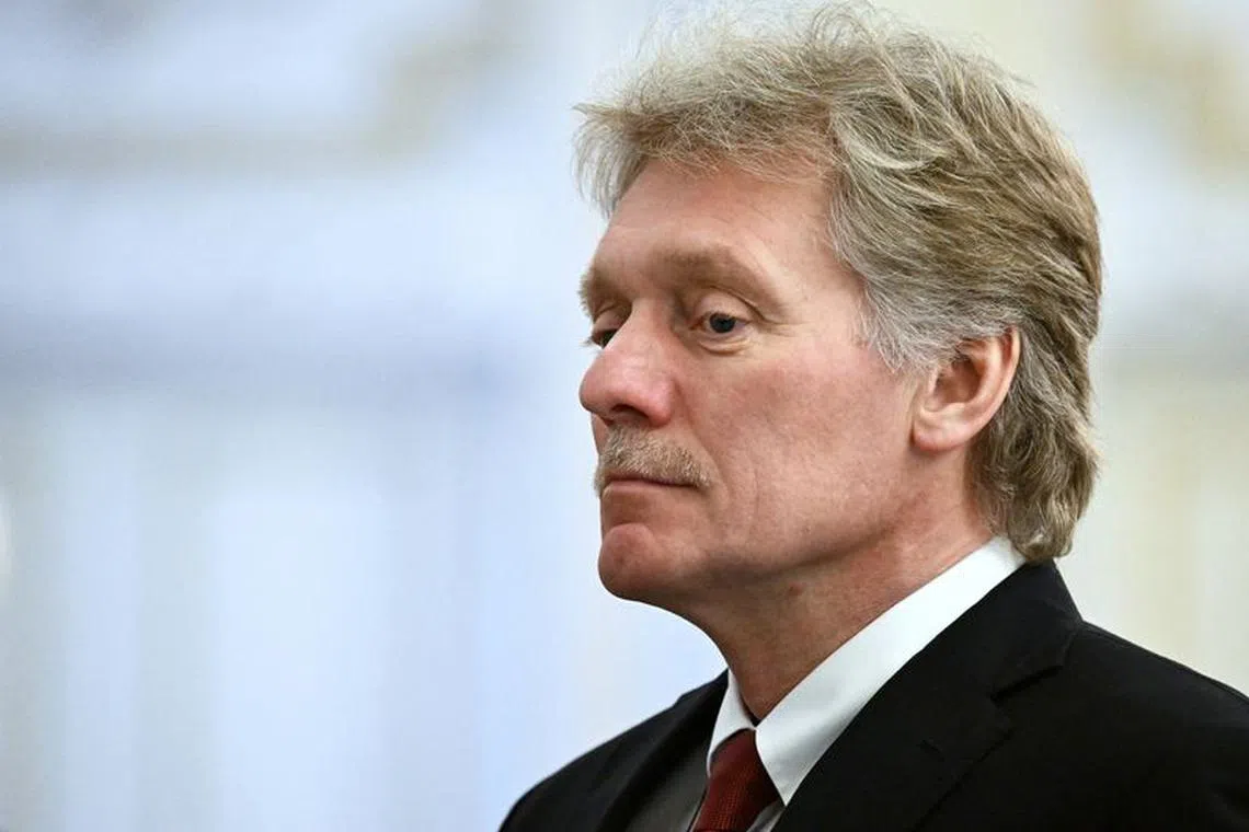 FILE PHOTO: Kremlin spokesman Dmitry Peskov attends official welcoming ceremony for Russian President Vladimir Putin in Astana, Kazakhstan November 9, 2023.  Sputnik/Pavel Bednyakov/Pool via REUTERS/File Photo