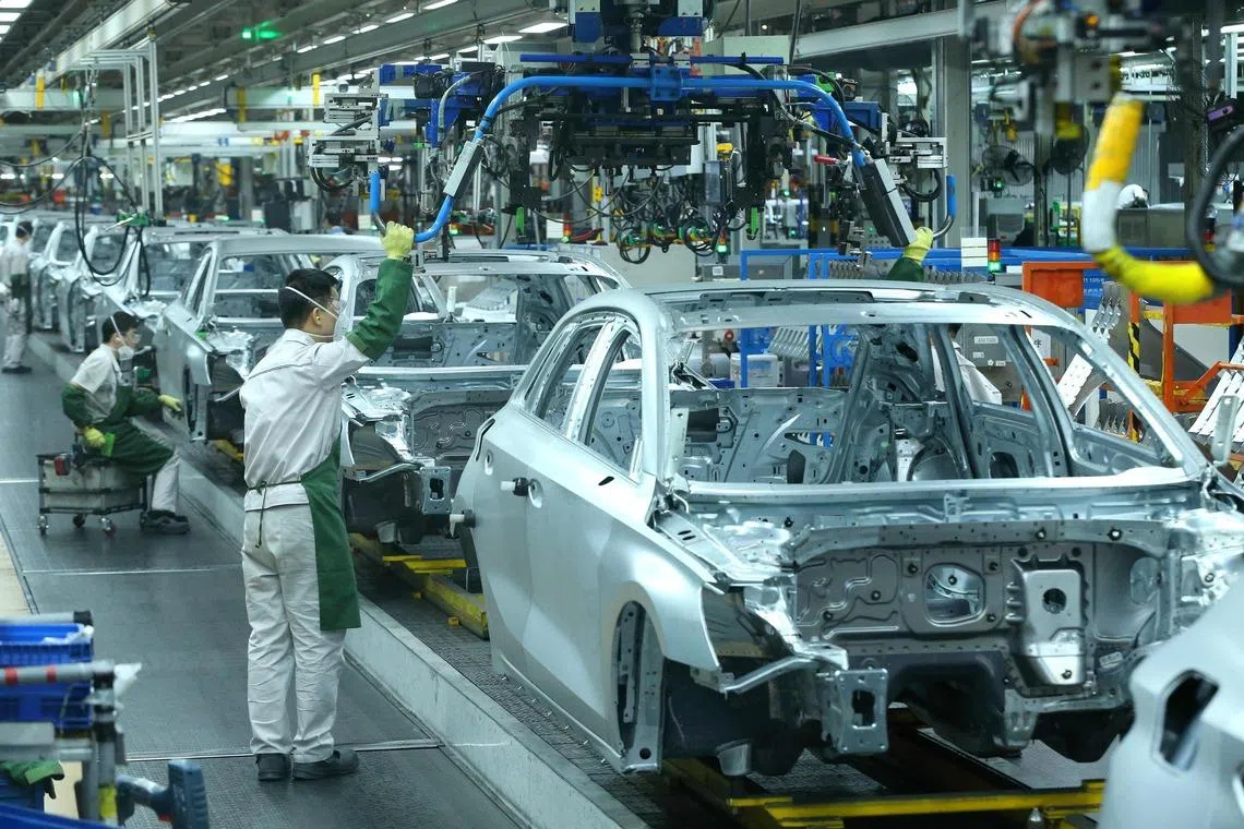 The Volkswagen plant in Qingdao is an example of how German carmakers have come to rely on China to stay competitive.