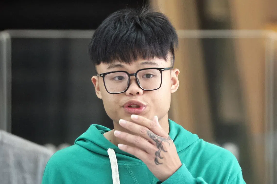 Nigel Tan, 19, (above) pleaded guilty to a cheating charge. His former stepdad is still at large.