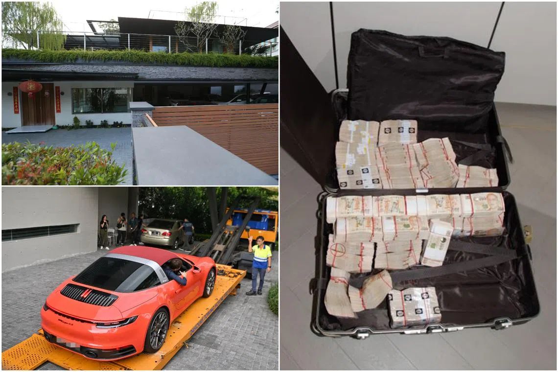 The biggest money laundering probe in Singapore saw about $3 billion in cash and assets seized or issued with prohibition of disposal orders.