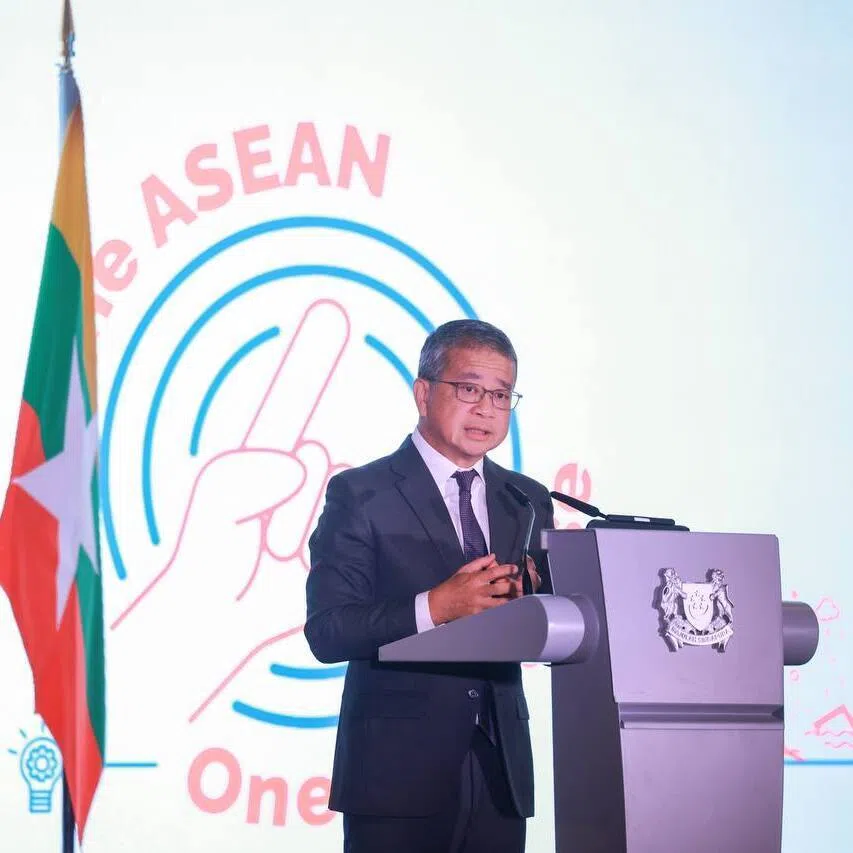 Minister for Law and Second Minister for Home Affairs Edwin Tong speaking at the ASEAN Strategic Policy Dialogue on Disaster Management 2026 on Aug 19.