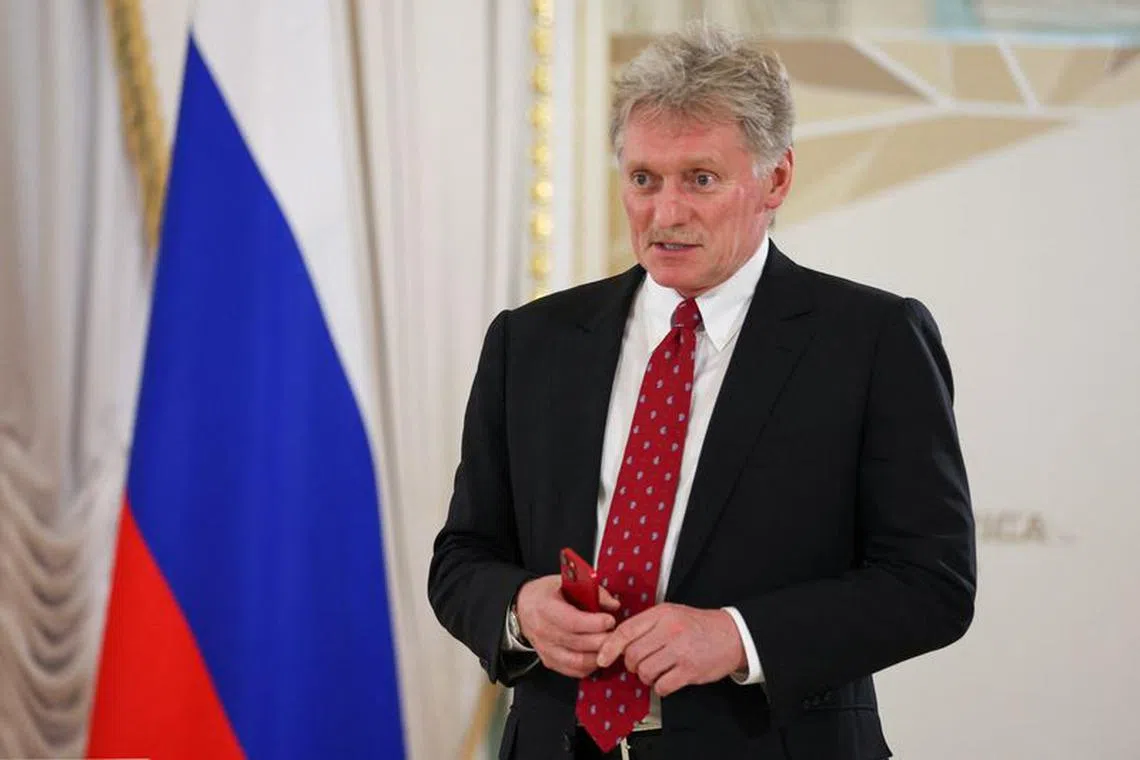 Kremlin spokesman Dmitry Peskov speaks before a press conference of Russian President Vladimir Putin following the Russia-Africa summit in Saint Petersburg, Russia, July 29, 2023. Sergei Bobylyov/TASS Host Photo Agency via REUTERS/File photo