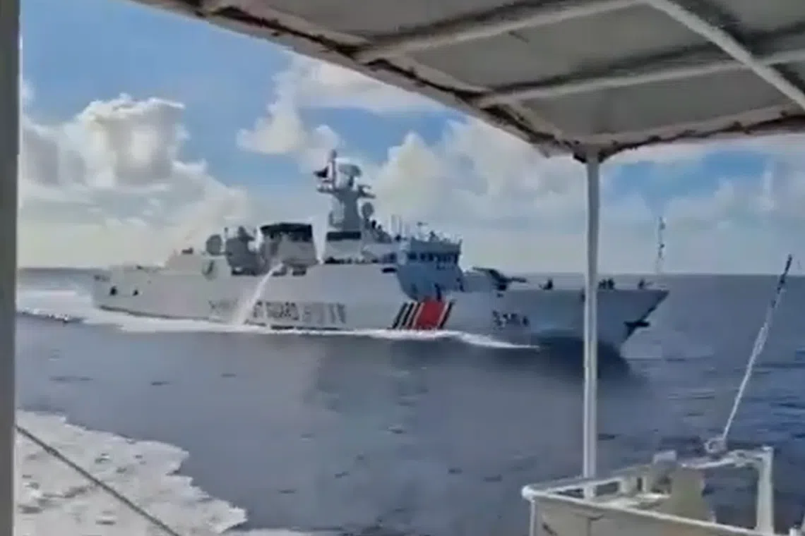 The incident occurred near the contested Scarborough Shoal. 