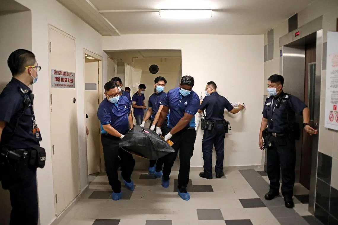A dispute with his neighbour over a noisy gate and door led to a confrontation where Heng Boon Chai fatally stabbed the man.