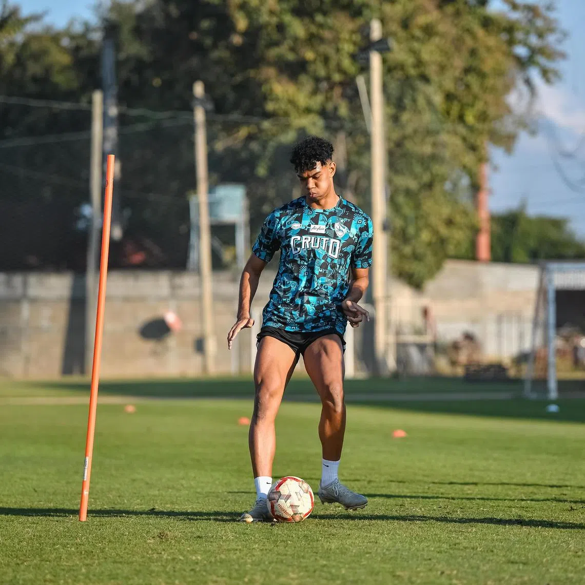 Jordan Emaviwe training with Chiangrai United after signing a deal till the end of the season with the Thai League 1 side

