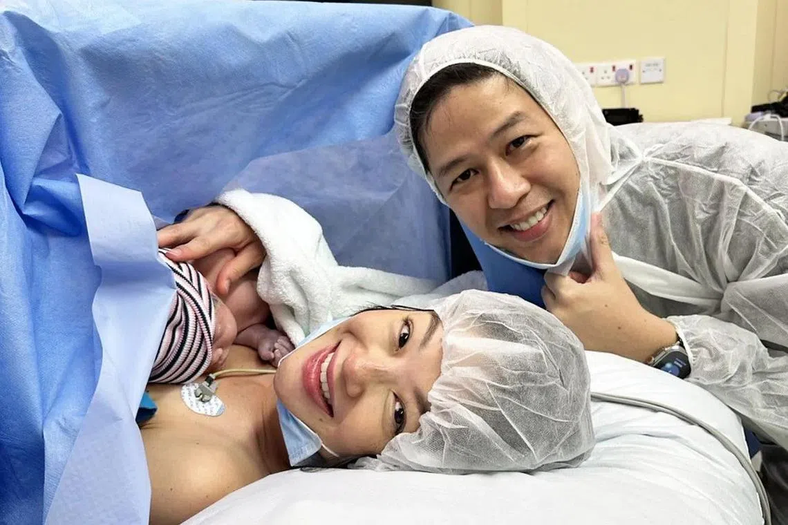 Sheila Sim and her husband Deon Woo welcomed their second child on Tuesday.
