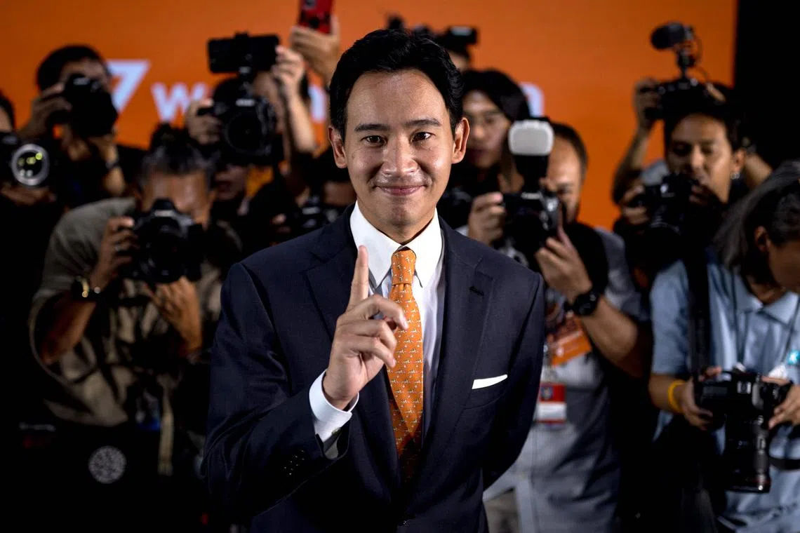 Mr Pita Limjaroenrat was stopped from becoming prime minister by entrenched conservative blocs in Parliament, and was later suspended as an MP.