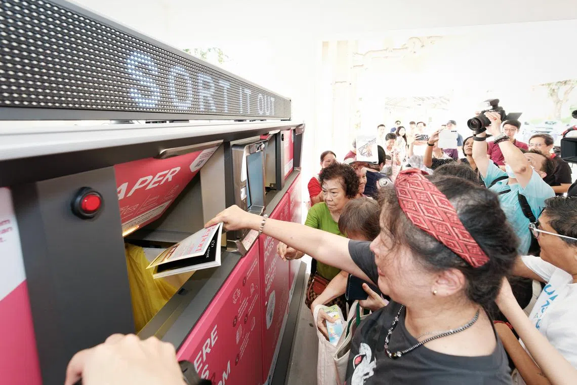 Non-governmental organisation Zero Waste SG told The Straits Times that its first recycling hub launched in June at Queenstown has shown promising results so far, with a contamination rate of less than 5 per cent.