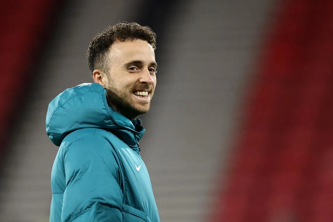 FILE PHOTO: Soccer Football - UEFA Nations League - Group A1 - Scotland v Portugal - Hampden Park, Glasgow, Scotland, Britain - October 15, 2024 Portugal's Diogo Jota before the match Action Images via Reuters/Lee Smith/File Photo