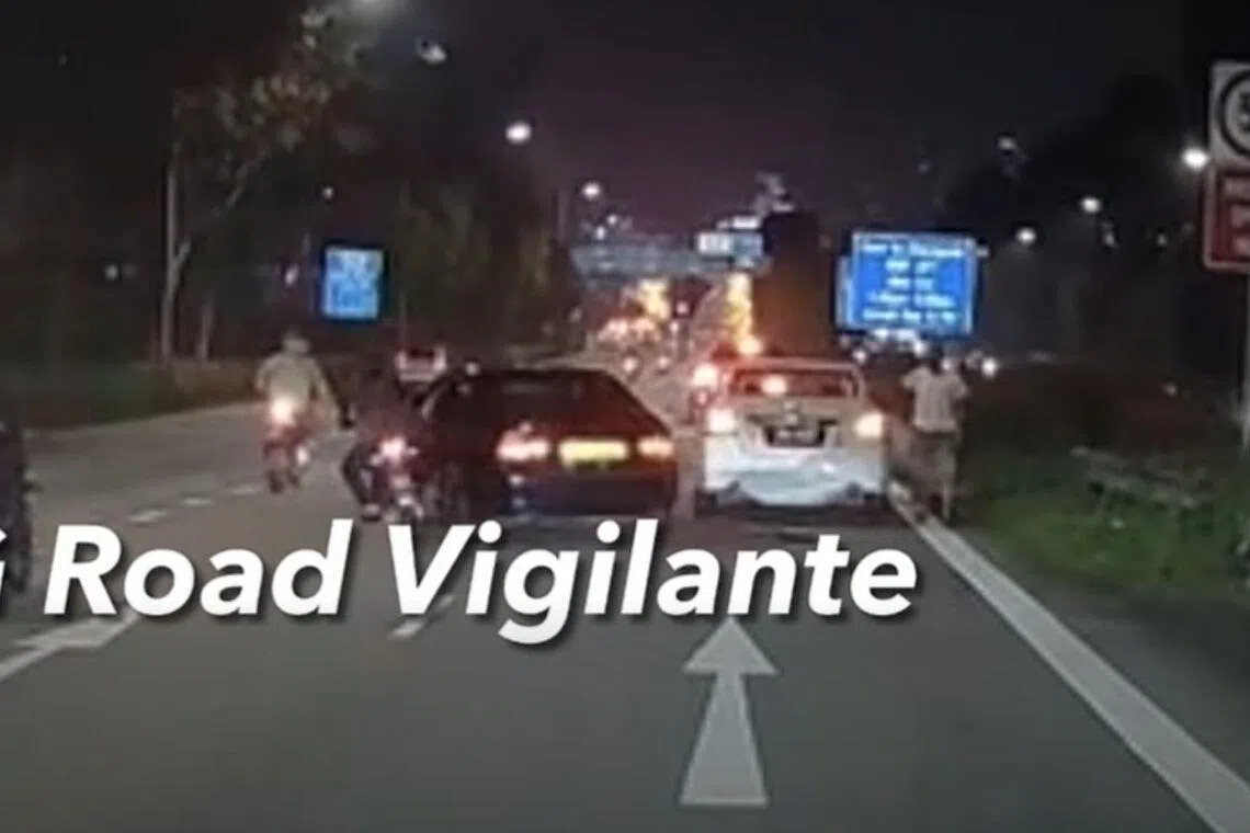 The accident, involving two cars and a motorcycle, happened along BKE towards Woodlands Checkpoint before Woodlands Crossing on April 26.