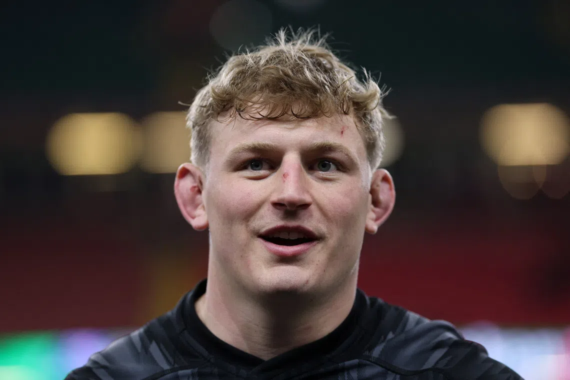 Rugby Union - Six Nations Championship - Wales Captain's Run - Millennium Stadium, Cardiff, Wales, Britain - March 14, 2025 Wales' Jac Morgan speaks with members of the media during the captain's run Action Images via Reuters/Paul Childs