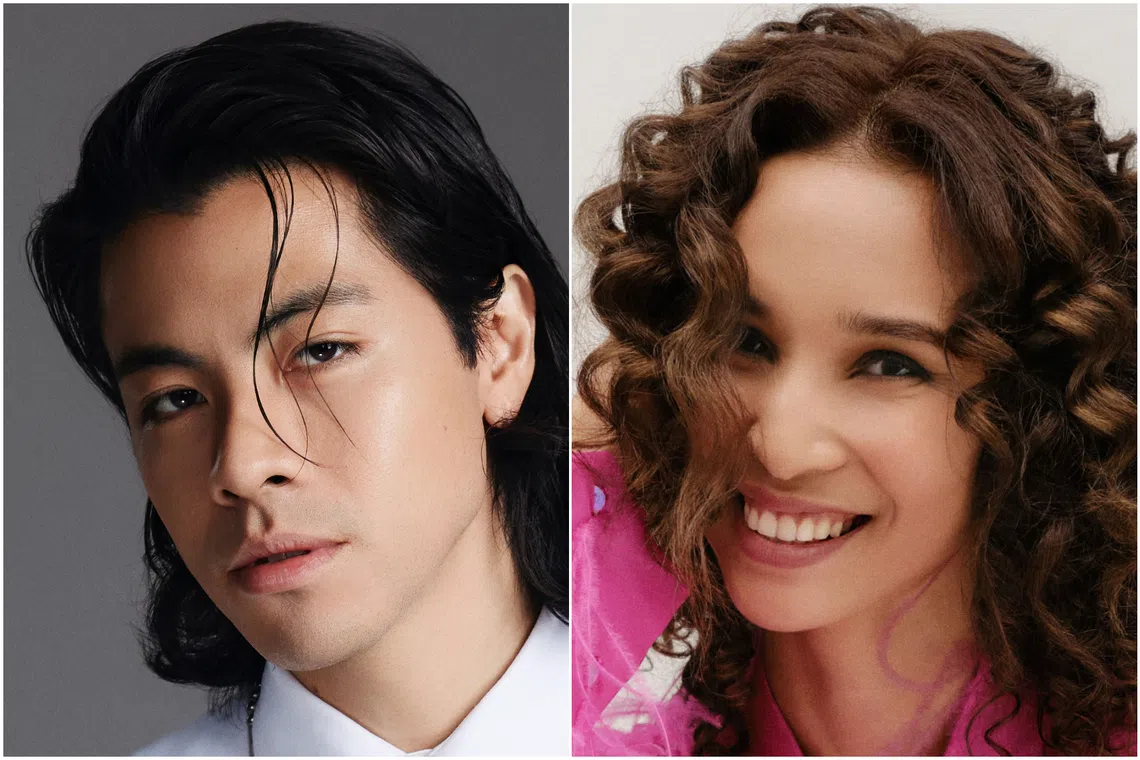 Singaporean singers Benjamin Kheng (left) and Iman Fandi will perform at the Sing60 Music Festival.