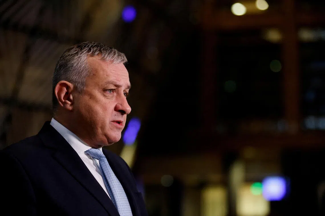 FILE PHOTO: Czech Republic's Deputy Prime Minister Jozef Sikela attends a European Union energy ministers meeting on high energy prices, in Brussels, Belgium November 24, 2022. REUTERS/Johanna Geron/File Photo