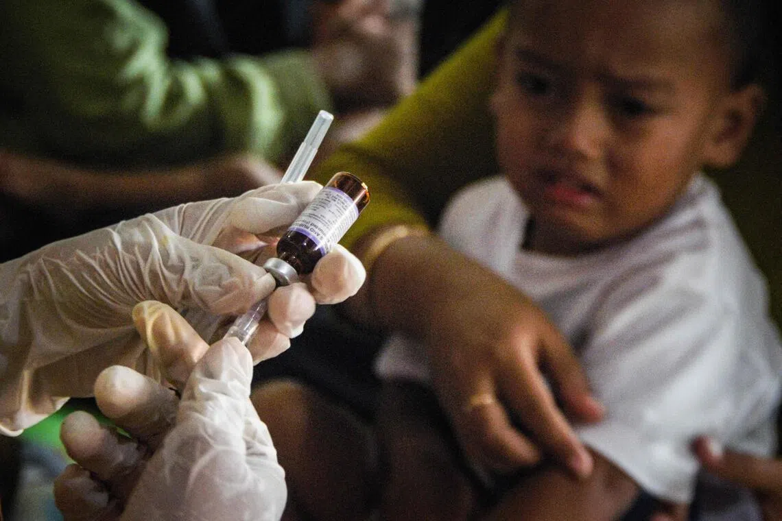 Indonesia kicks off measles vaccination for healthcare workers amid outbreak