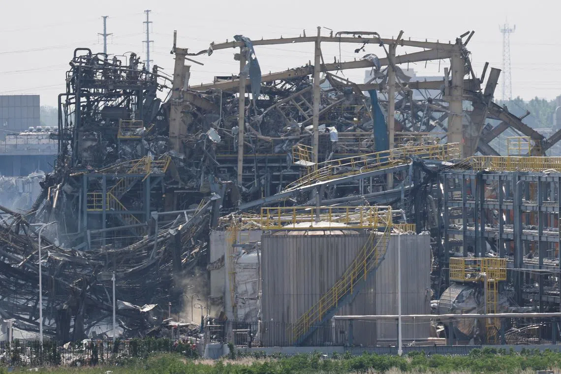 The explosion happened just before noon on May 27 at a facility operated by Shandong Youdao Chemical in the city of Gaomi.