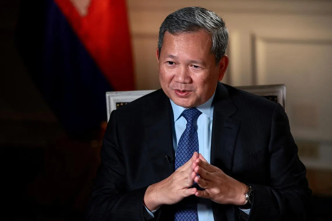 Cambodian Prime Minister Hun Manet said he strongly hopes the two countries can work together quickly and "with sincerity".