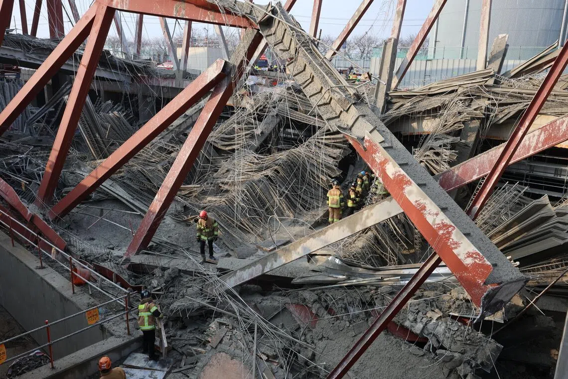 straitstimes.com - One dead, two missing, after collapse at South Korea library construction site