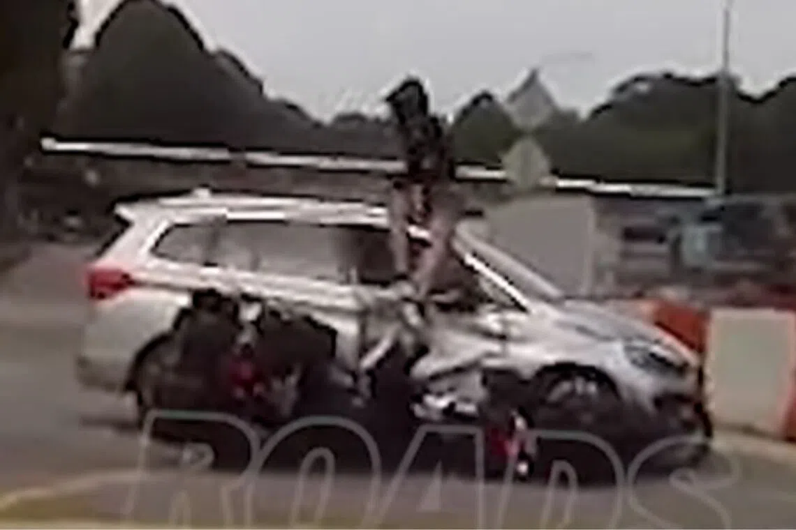 The car driver is assisting with investigations. 