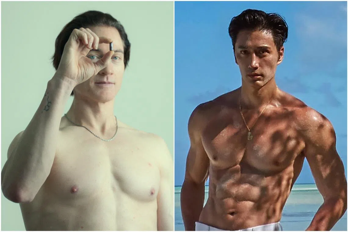 Bryan Johnson (left) acknowledges that Chuando Tan appears to have found the fountain of youth with a much simpler lifestyle.