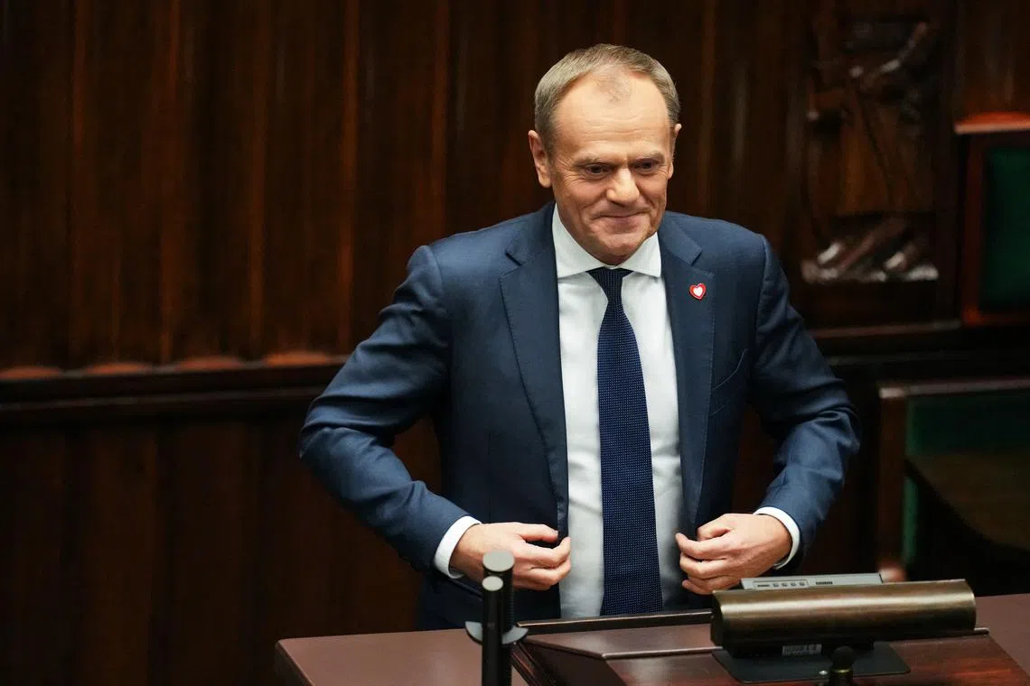 Leader of the Civic Coalition Donald Tusk, a former European Council president, has vowed to mend relations and unblock frozen funds.