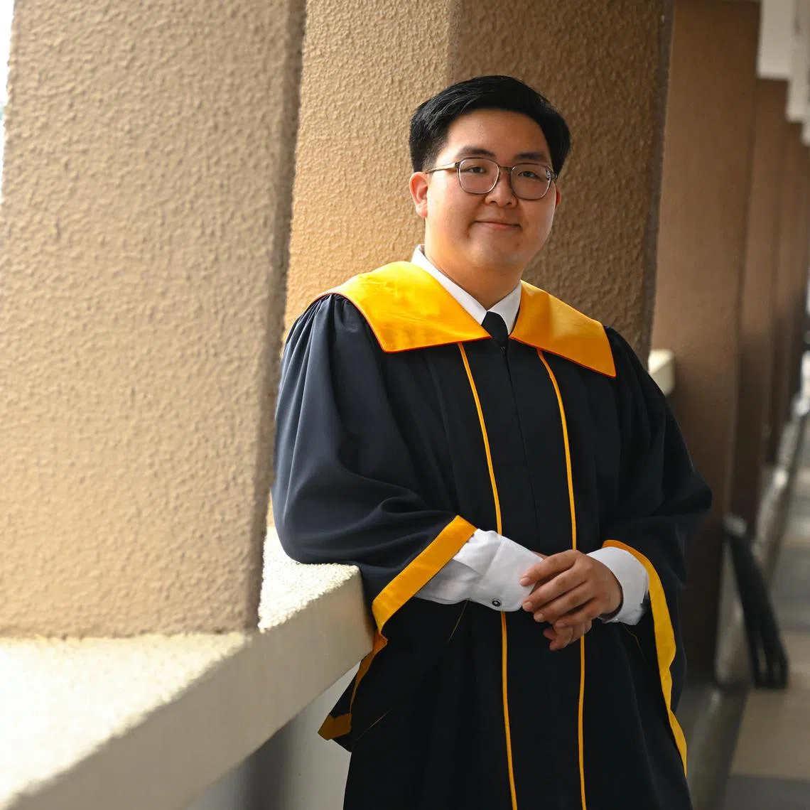 ST20240507_202431819021 skgraduatesp Azmi Athni//

Profile of Mr Nicholas Sim, 24, who graduated from Singapore Polytechnic with a diploma with merit in Food Science and Technology on May 7.

ST PHOTO: AZMI ATHNI