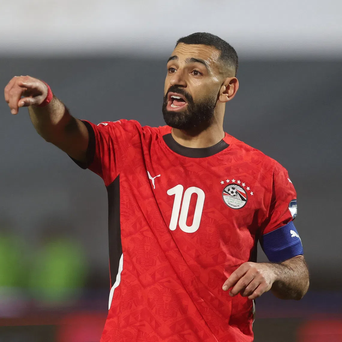 FILE PHOTO: Soccer Football - African Qualifiers - Egypt v Sierra Leone - Cairo International Stadium, Cairo, Egypt - March 25, 2025 Egypt's Mohamed Salah reacts during the match REUTERS/Mohamed Abd El Ghany/ File Photo