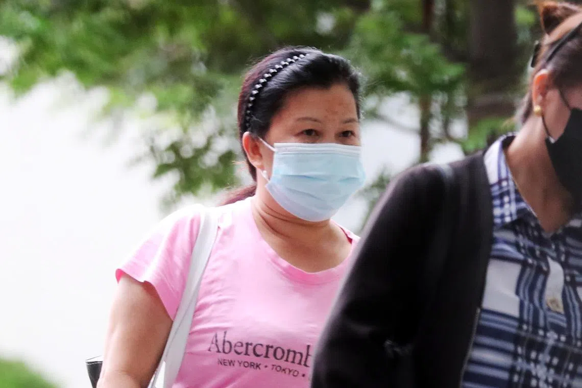 ID confirmed by Photog Kelvin Chng and Yao Wen Shin Min

Gonzales Amor Coy arriving at State Courts on 15 Dec 2022


3. Gonzales Amor Coy, 45, Filipino

: She's a maid stole lots of valuables from her 
employer and then claimed that burglars had broken into their home.

 Pleading guilty at 230pm in 11B (David)