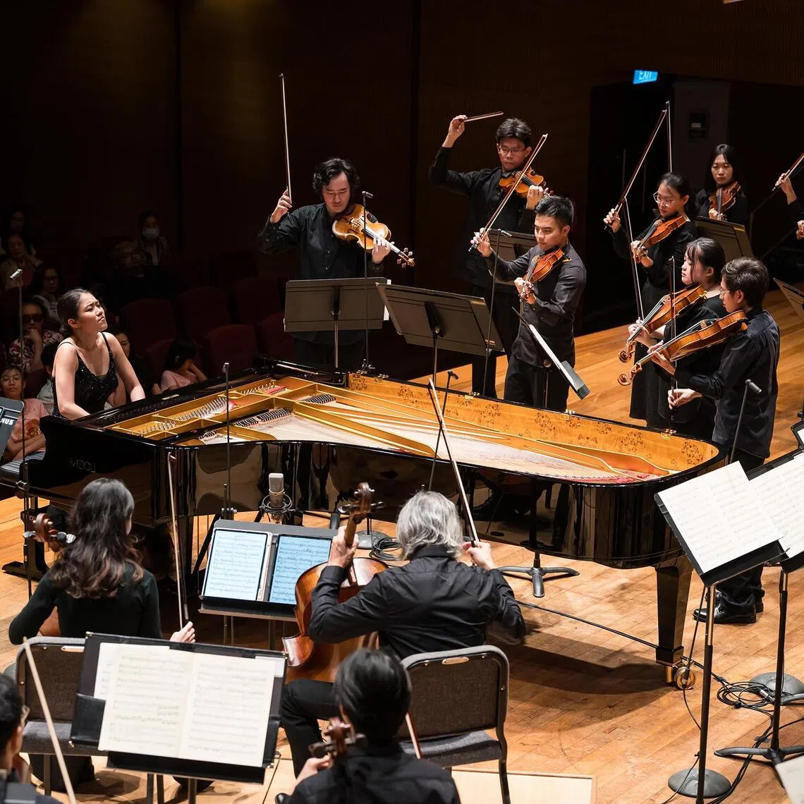 Pianist Lin Xiangning performing in the inaugural Dennis Lee Piano Series organised by Resound.