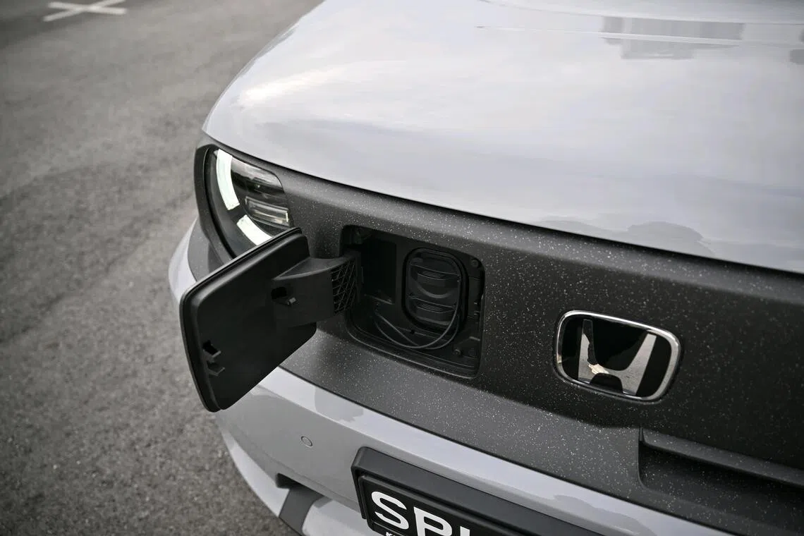 Head first: A fuss-free front-sited charging port allows for front parking and easier access at public charging spots.
