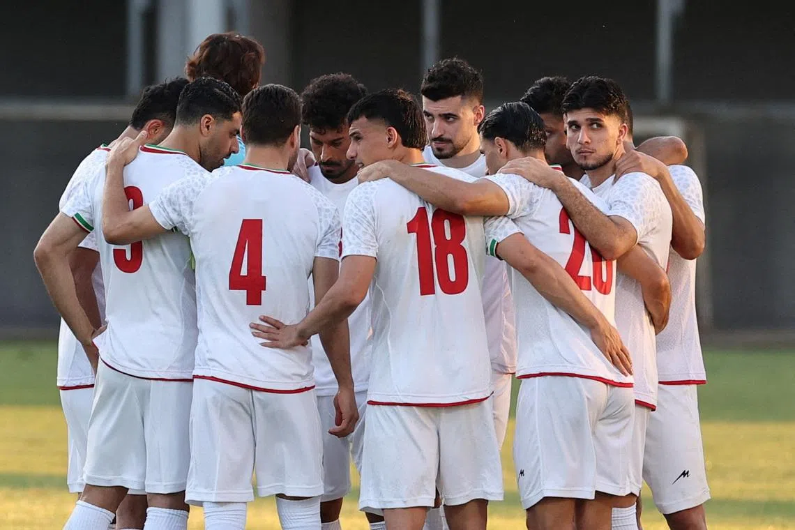 FILE PHOTO: File Photo: Soccer Football - International Friendly - Iran v Gambia - Mardan Sports Complex, Antalya, Turkey - May 29, 2026  Iran players REUTERS/Umit Bektas/File Photo/File Photo