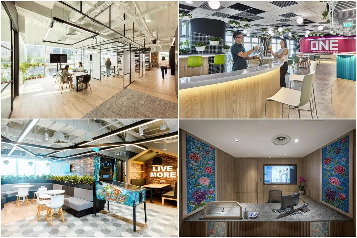 To woo workers back, some companies have invested in “clubhouse” concepts, such as cafes, yoga zones and outdoor meeting rooms.