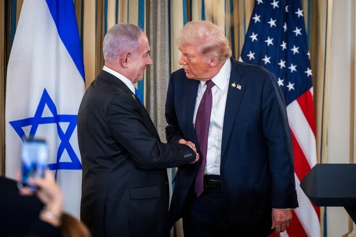 Twenty days after Israel's Sept 9 strike on Qatar, Israeli PM Netanyahu and US President Trump declared support for a peace plan.