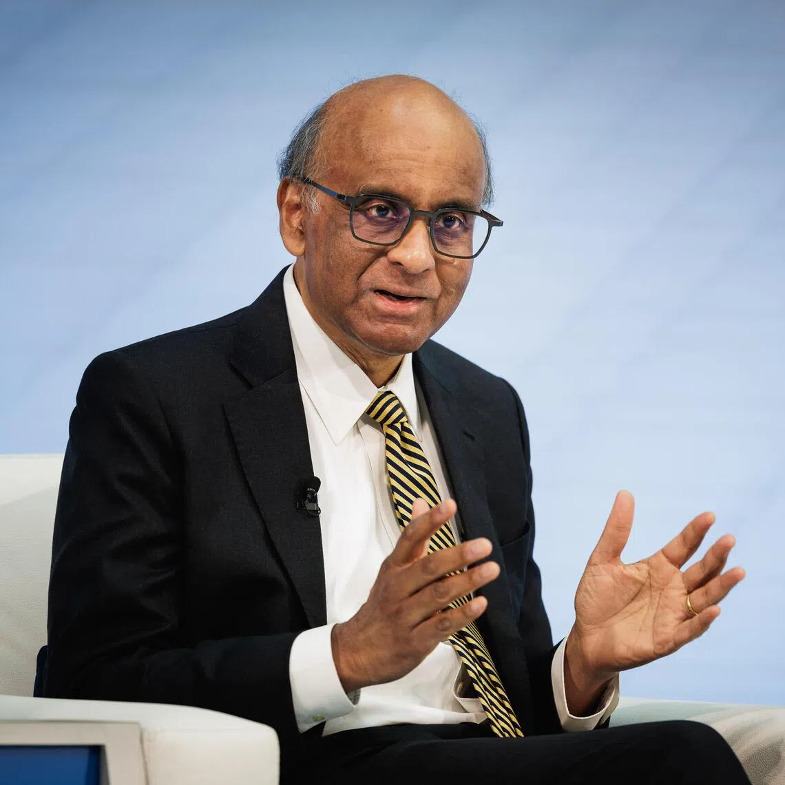 President Tharman Shanmugaratnam, speaking during a panel at the IMF headquarters on Oct 16, said there is an opportunity for Asian countries to reconfigure trade links.