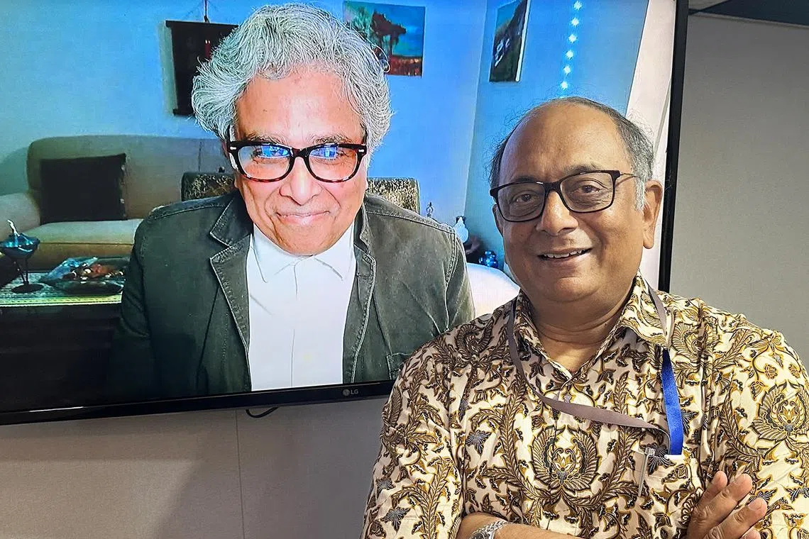 In this episode, host Ravi Velloor (right) speaks with Mayank Chhaya (left), writer, broadcaster and the Dalai Lama’s biographer. 
