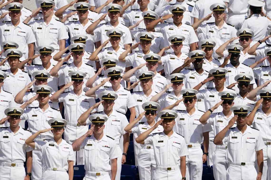 The request was to bar the US Naval Academy from similarly considering race when evaluating candidates to attend the elite military school.