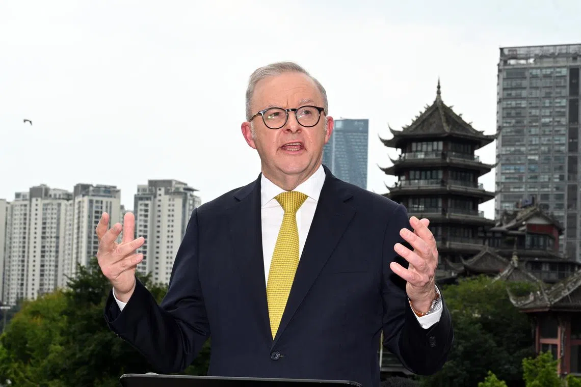 Australian Prime Minister Anthony Albanese said that Mr Donald Trump had not raised the issue with him in  a phone call.