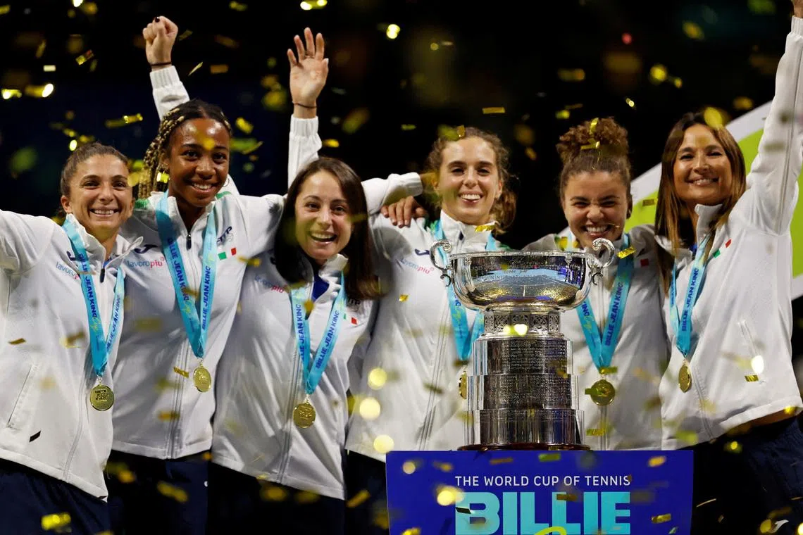 Italy to face Japan in revamped Billie Jean King Cup qualifiers