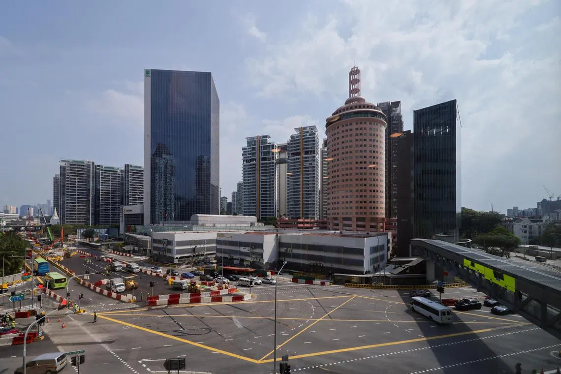 General scene of the cross junction between Thomson, Moulmein and Newton roads, photograph on Sep 2, 2024.