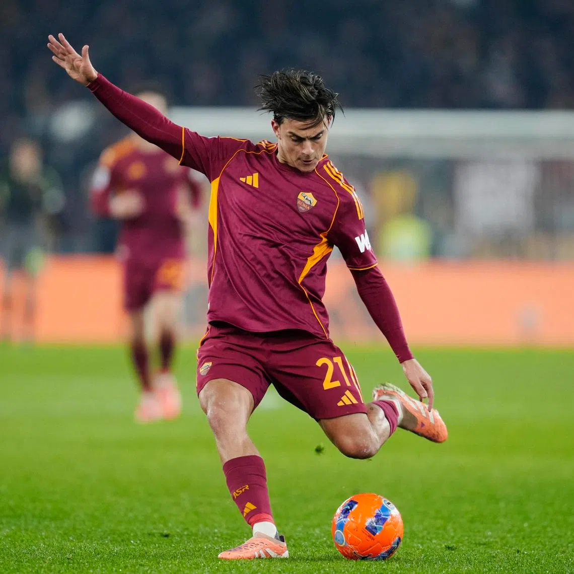 Soccer Football - Serie A - AS Roma v Genoa - Stadio Olimpico, Rome, Italy - December 29, 2025 AS Roma's Paulo Dybala in action REUTERS/Matteo Ciambelli