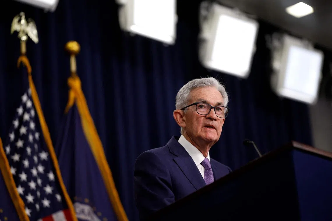 US Federal Reserve Bank chairman Jerome Powell said the Fed could hit its 2 per cent inflation target “maybe late next year,” or in 2026. 