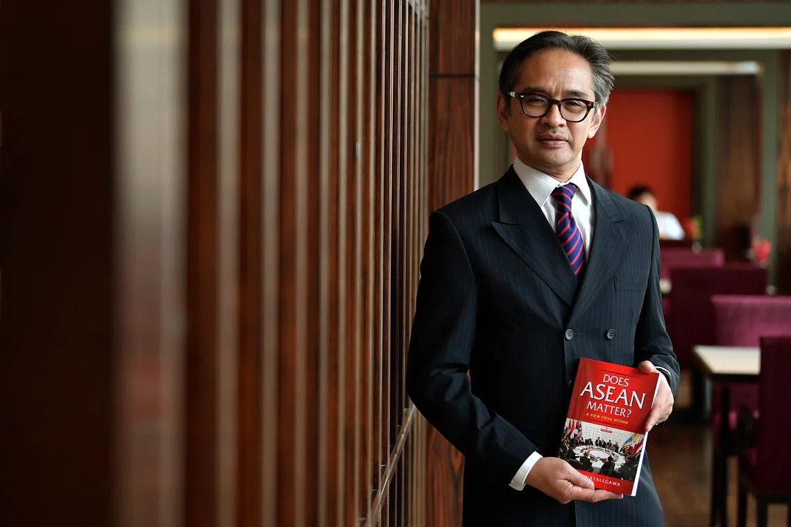 Dr Marty Natalegawa, former foreign minister of Indonesia, with his new book, Does ASEAN Matter? A View From Within.