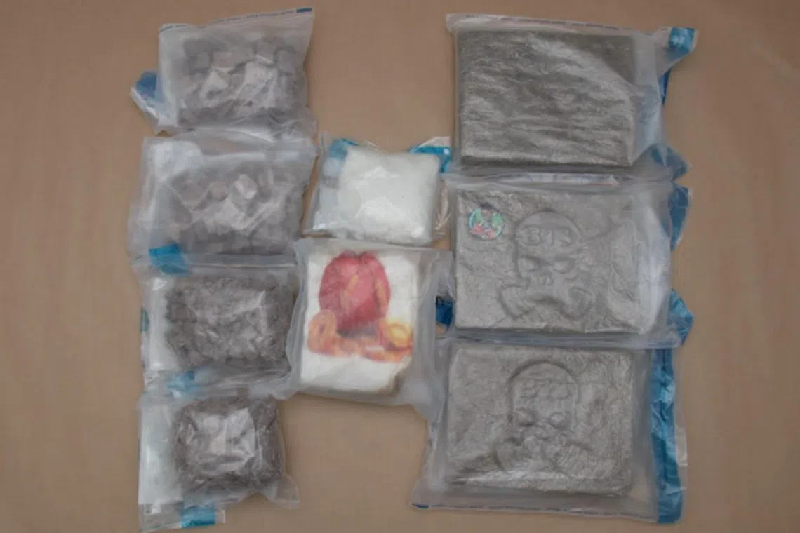 More than 5kg of drugs were seized from the car the suspect was driving.