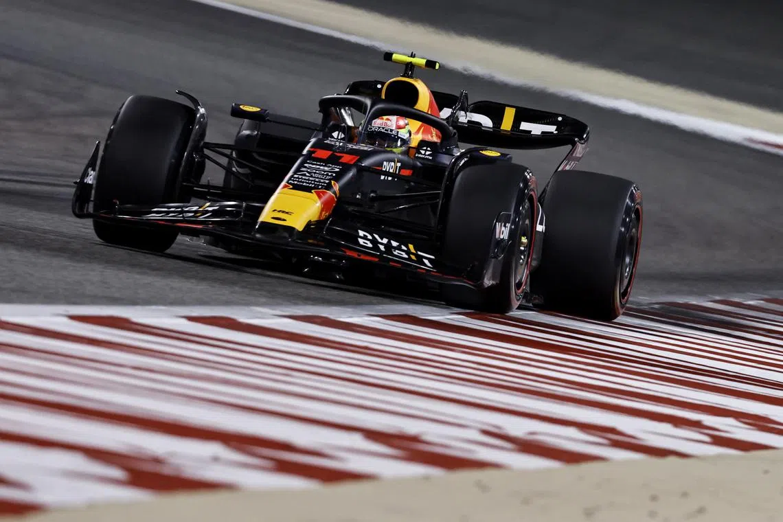 Testing concluded with Red Bull's Sergio Perez (above) 0.359 seconds up on mercedes' Lewis Hamilton.