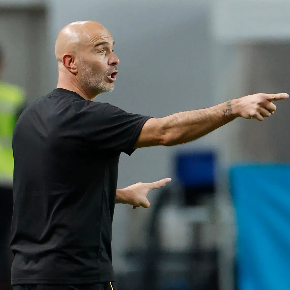 Soccer Football - Pre Season Friendly - Coupang Play Series - Manchester City v Atletico Madrid - Seoul World Cup Stadium, Seoul, South Korea - August 9, 2026 Manchester City manager Enzo Maresca reacts REUTERS/Kim Soo-Hyeon