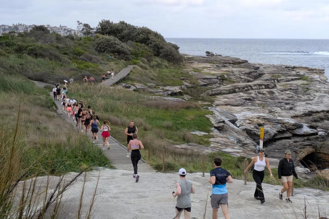jpletter14 - Runners from Sydney's Coogee Run Club get ready for a run. (Reporter to fill in more details later).
Photo Credit: Jonathan Pearlman
