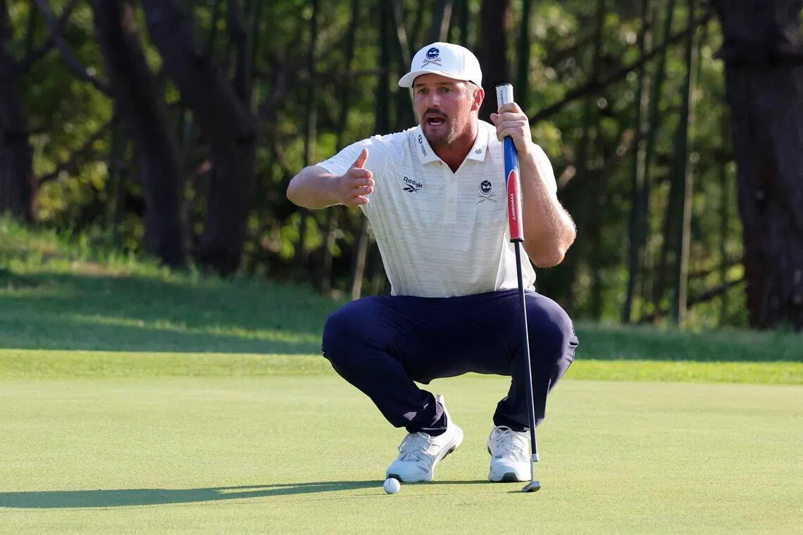 Two-time Major champion Bryson DeChambeau competing at the LIV Korea event in Busan, South Korea, on May 29.